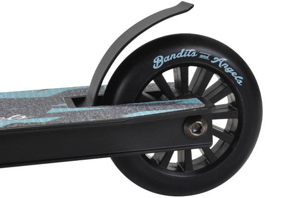 Voetrem op achterwiel