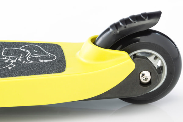 Voetrem op achterwiel