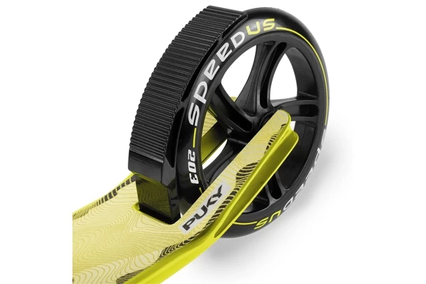 Voetrem op achterwiel