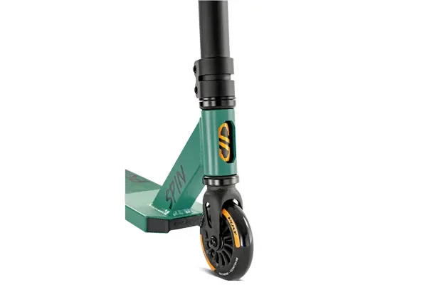 Dubbele stuurklem en 100 mm PU wielen