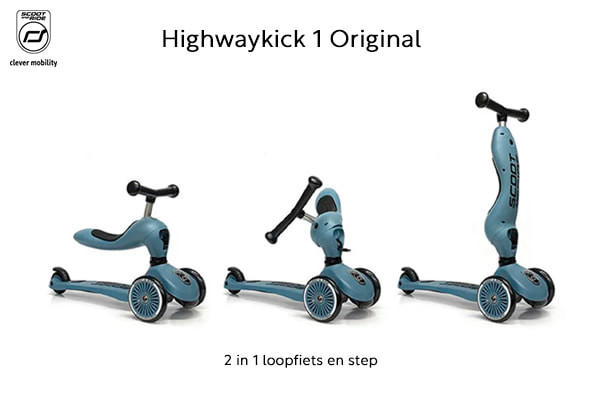 2in1 loopfiets en step