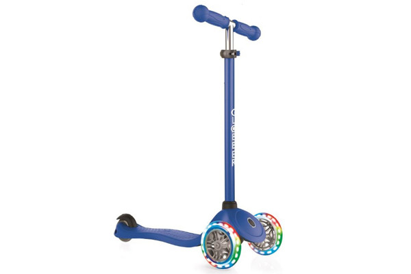 Kinderstep Primo Lights blauw van Globber.