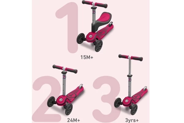 Van loopfiets naar step